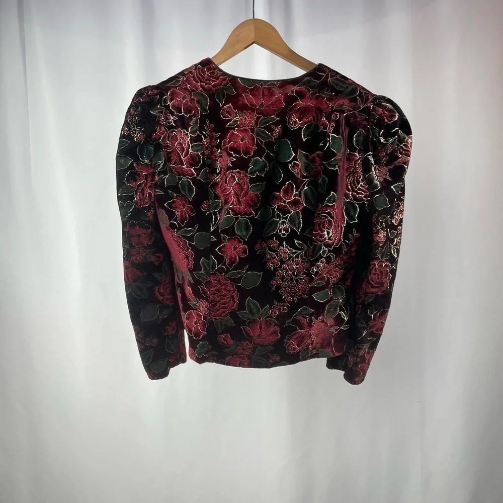 Vintage‎ Patty Velvet Evening Jacket in Multi Size 14